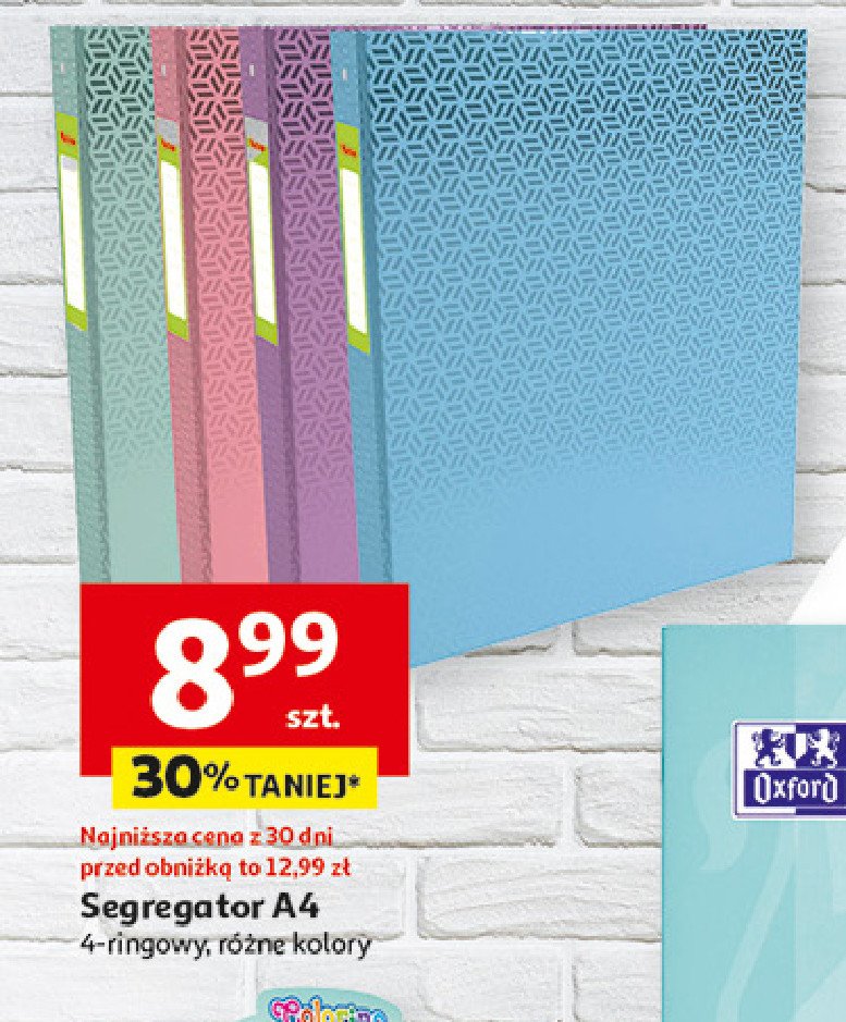 Segregator a4 2.5 cm 4-ringowy ESSELTE promocja