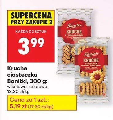 Kruche ciasteczka wiśniowe 300 g promocja w Biedronka