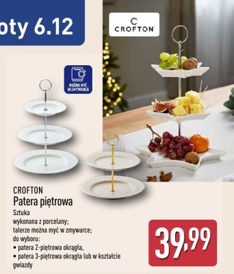 Patera CROFTON Patera piętrowa promocja w Aldi