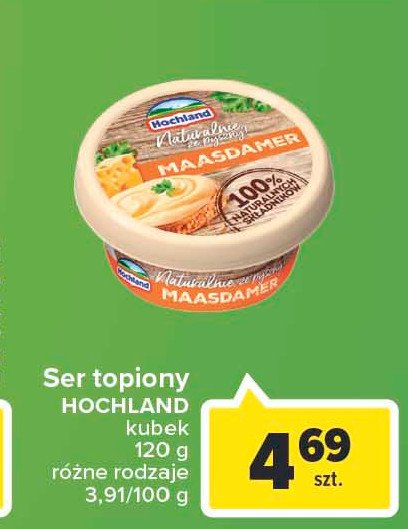 Ser topiony maasdamer Hochland promocja