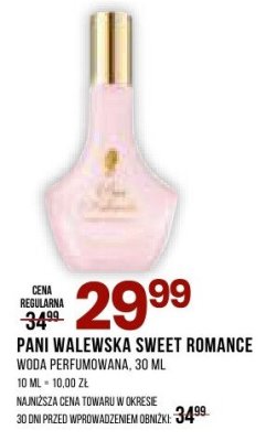 Perfumy Pani Walewska Sweet Romance woda perfumowana promocja w Drogerie Natura