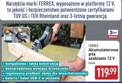 Piła szablasta 12 v Ferrex promocja