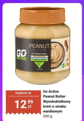 Wysokobiałkowy krem o smaku waniliowym Peanut Butter promocja w Biedronka