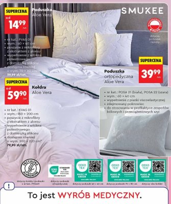 Kołdra Aloe Vera Smukee 160x200 promocja w Biedronka