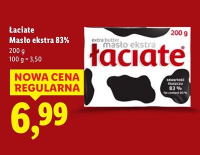 Masło ekstra 83% promocja w Lidl