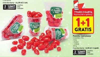 Pomidor daktylowy Z Sadów  promocja w Intermarche
