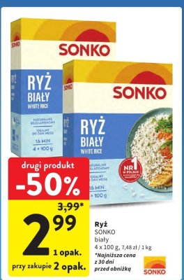 Ryż biały SONKO promocja w Intermarche