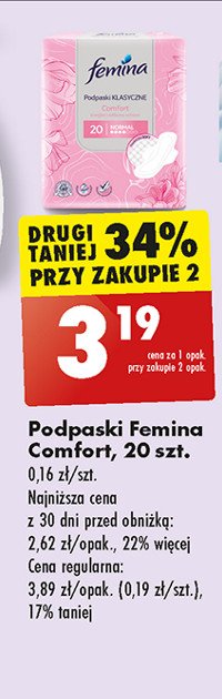 Podpaski Femina normal comfort promocja