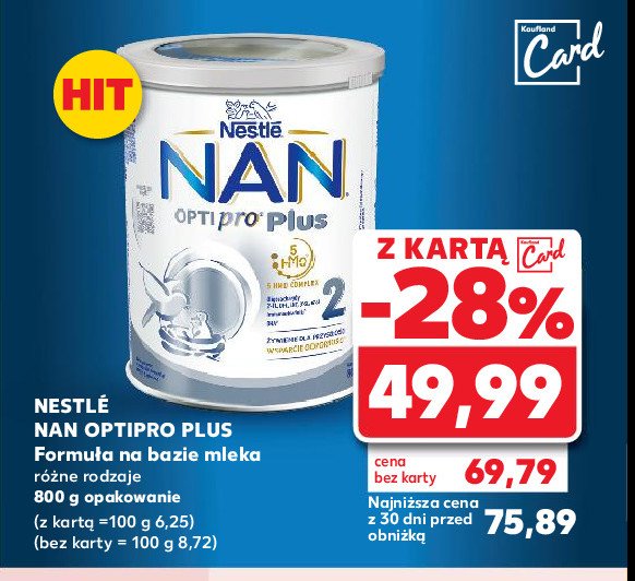 Mleko 2 Nestle nan optipro plus hm-o promocja