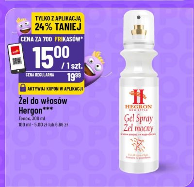 Żel do włosów Hegron promocja w POLOmarket