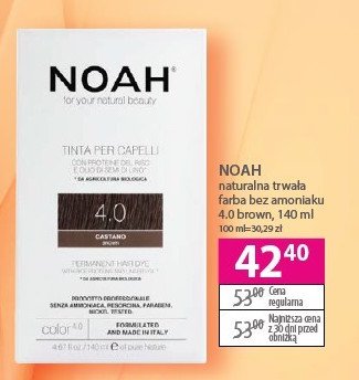 Farba do włosów 4.0 brown Noah promocja