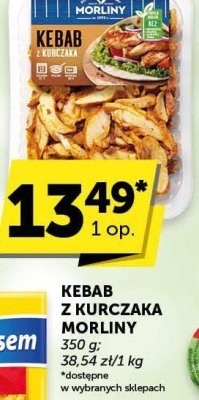 Kebab z kurczaka Morliny promocja w Groszek