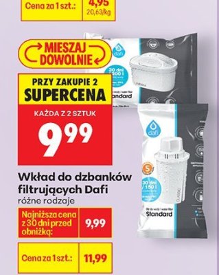 Wkład do dzbanków filtrujących różne rodzaje promocja w Biedronka