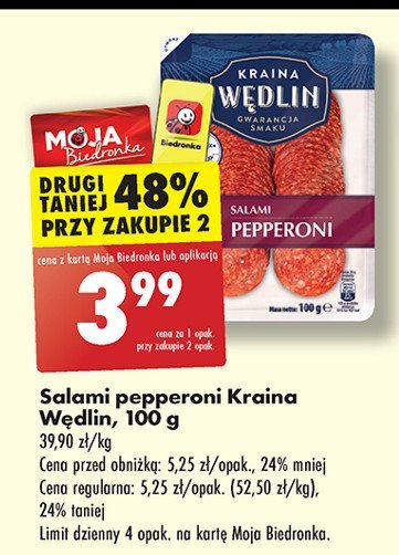 Salami pepperoni Kraina wędlin promocja