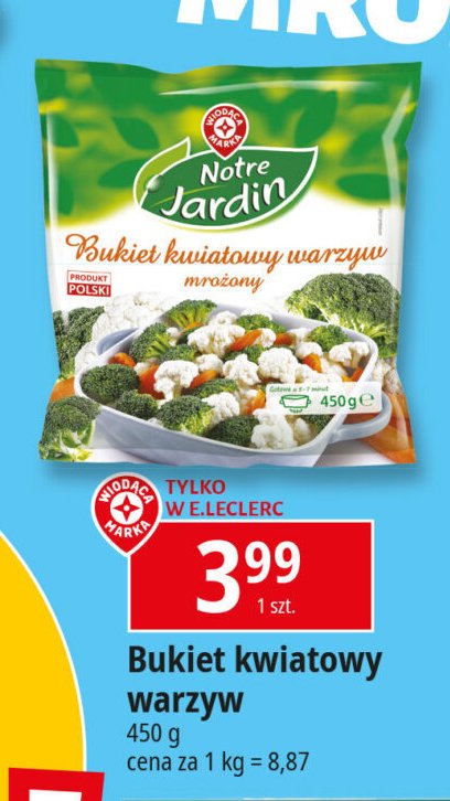 Kwiatowy bukiet warzyw Wiodąca marka notre jardin promocja