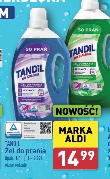 Żel do prania do białego Tandil promocja