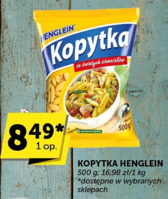 Makaron Kopytka Henglein promocja w ABC