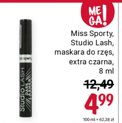 Tusz do kresek 001 extra black Miss sporty studio lash promocja