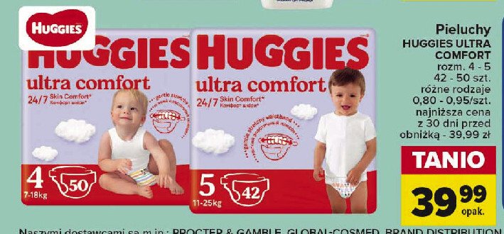 Pieluszki dla dzieci jumbo 4+ Huggies ultra comfort promocja