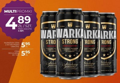 Piwo Warka Strong 0,5 l promocja w Duży Ben