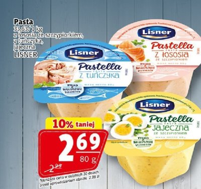 Pasta Pastella jajeczna Lisner promocja w Prim Market