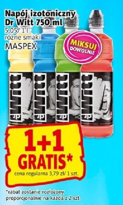Napój izotoniczny Dr Witt 750 ml różne smaki promocja w Prim Market