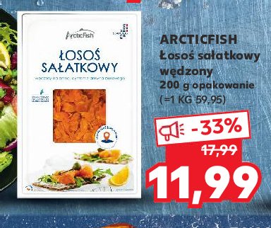 Łosoś sałatkowy wędzony na zimno Arctic fish promocja