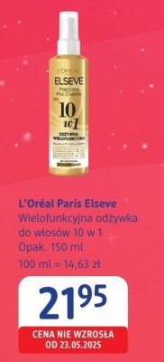 Odżywka do włosów L'Oréal Paris Elseve wielofunkcyjna 10 w 1 promocja w Drogerie DM