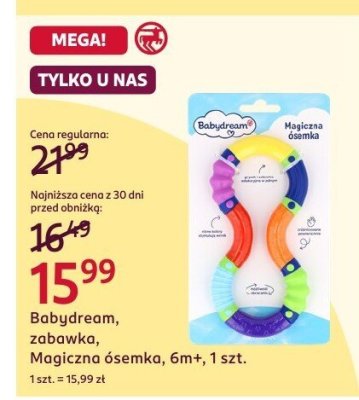 Zabawka Babydream, Magiczna ósemka, 6m+, 1 szt. promocja w Rossmann