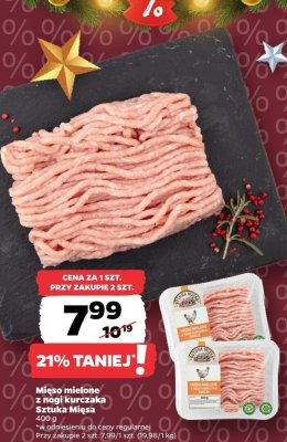 Mięso mielone z nóg kurczaka Sztuka Mięsa promocja w Netto