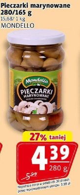 Pieczarki marynowane BABY 6 g MONDELLO promocja w Prim Market