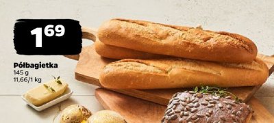 Pieczywo półbagietka promocja w Netto