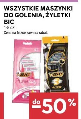 Maszynki do golenia, żyletki Bic promocja w Stokrotka
