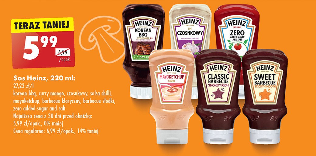 Sos mayo ketchup Heinz promocja