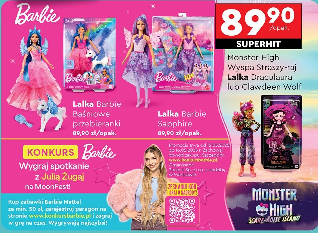 Lalka draculaura Mattel promocja w Biedronka