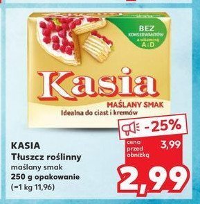 Margaryna Kasia ekstra maślany smak promocja