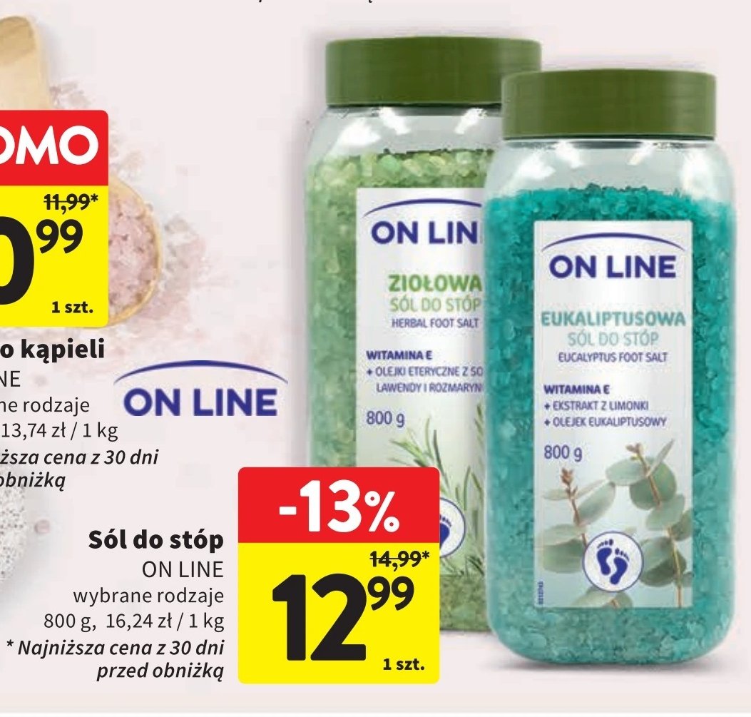 Sól do stóp ziołowa On line promocja w Intermarche