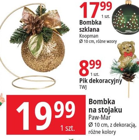 Bombka na stojaku 10 cm PAW-MAR promocja