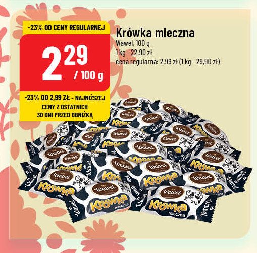 Cukierki Wawel krówka mleczna promocja