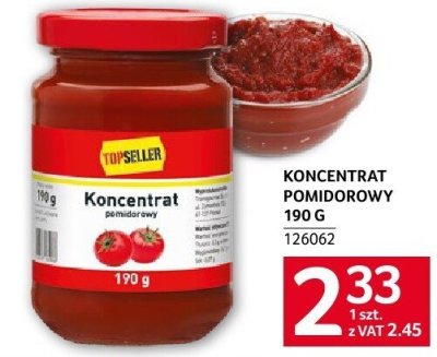 Koncentrat pomidorowy 190 g promocja w Selgros