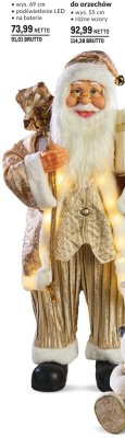 Dziadek do orzechów dekoracja świąteczna wys. 55 cm różne wzory promocja w Makro