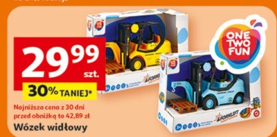 Wózek widłowy promocja w Auchan