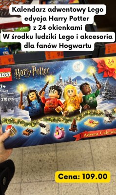 Kalendarz adwentowy Lego Harry Potter 76456 edycja Harry Potter z 24 okienkami 278 pcs promocja w Kaufland