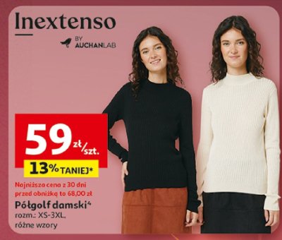 Półgolf damski Inextenso promocja w Auchan