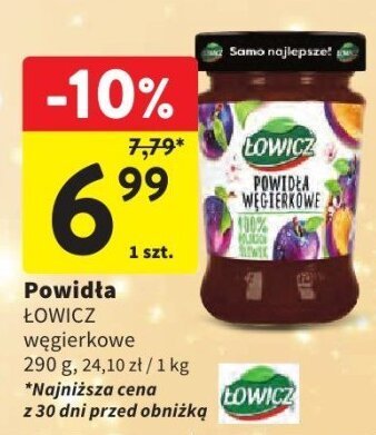 Powidła ŁOWICZ węgierowe promocja w Intermarche