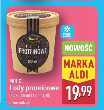 Lody proteinowe czekoladowe Mucci promocja