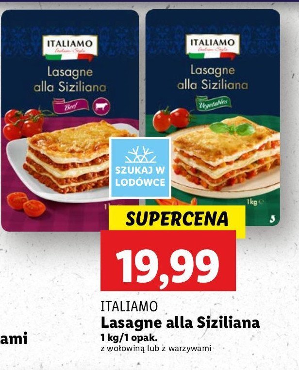 Lasagna sycylijska z warzywami Italiamo promocja