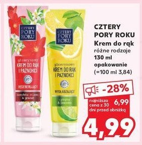 Krem do r膮k glicerynowy cytryna i limonka Cztery pory roku promocja