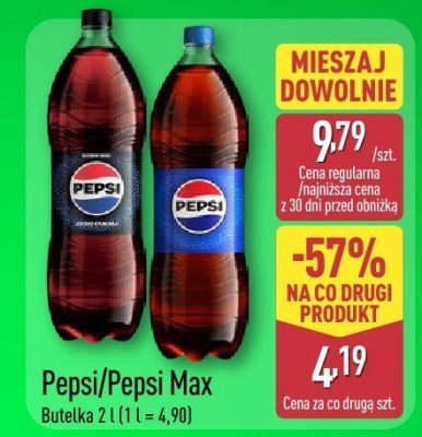 Napój Pepsi/Pepsi Max 2l promocja w Aldi