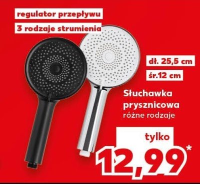 Słuchawka prysznicowa różne rodzaje promocja w Kaufland